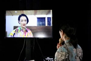 冨永愛「渋谷PARCO リオープン記念トークショー」にて(2020年6月3日)/映像提供:DOMMUNE」